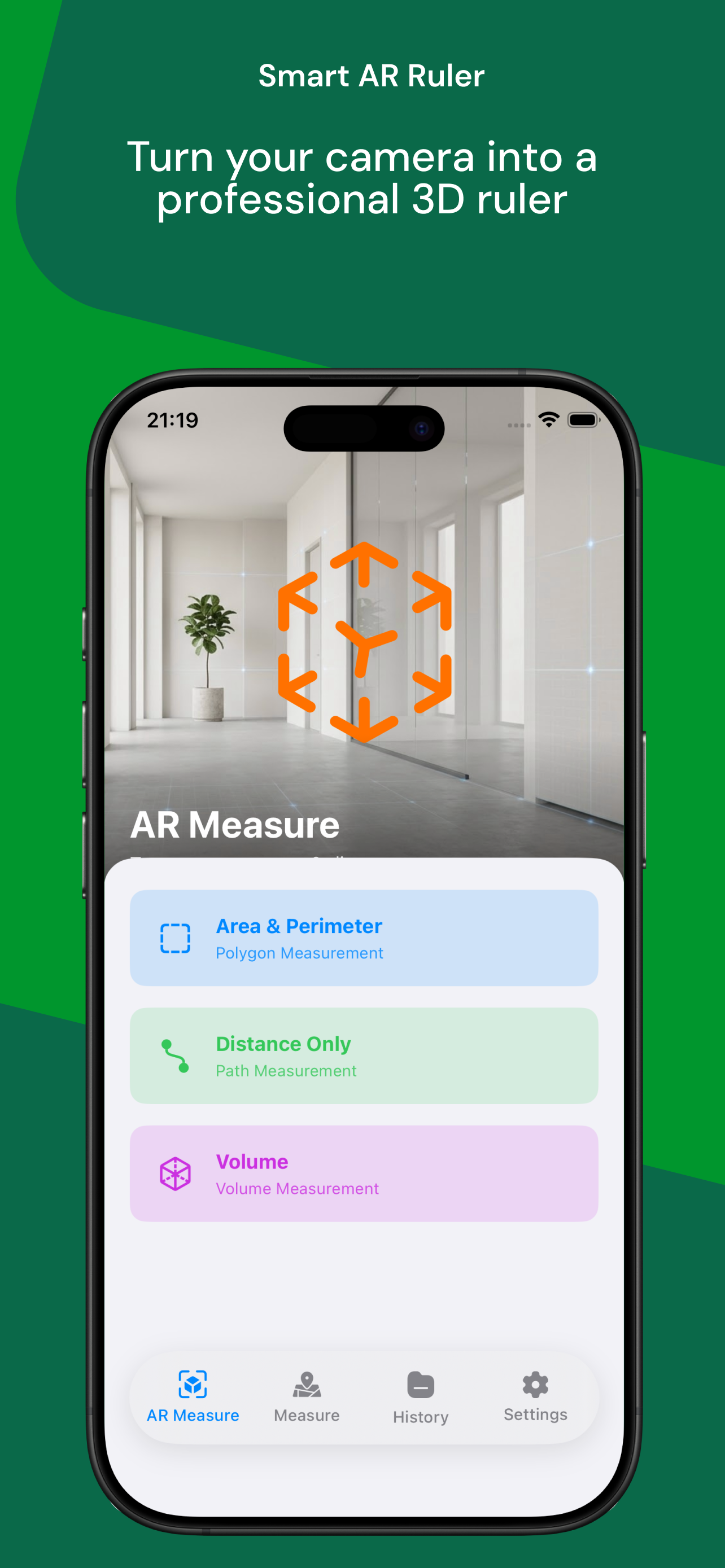 AR Measure Menu